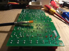I used this to remove rests of solder lying around on the circuit board